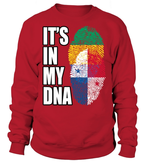 Gambian And Panamanian Mix Heritage DNA Flag Sweatshirt Unisex