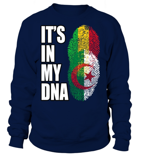 Malian And Algerian Mix Heritage DNA Flag Sweatshirt Unisex