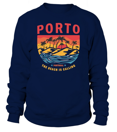 Porto Portugal Beach Design Sweatshirt Unisex