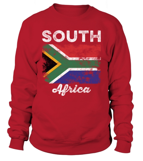 South Africa Flag Distressed Sweatshirt Unisex
