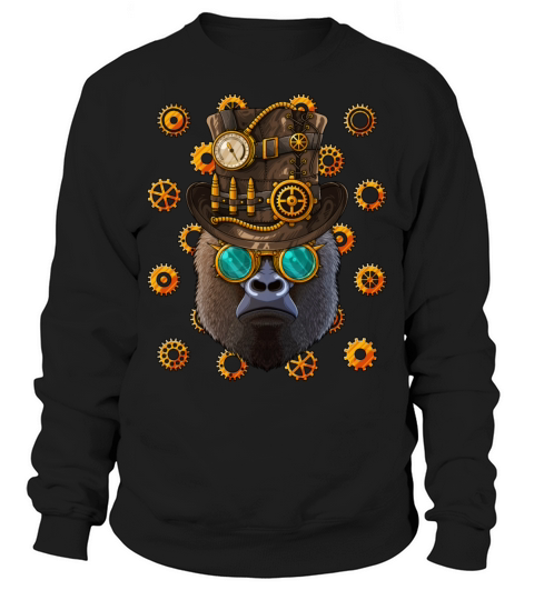 Steampunk Gorilla Medieval Victorian Steam Powered Sweatshirt Unisex