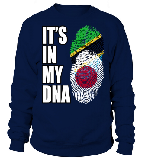 Tanzanian And Japanese Vintage Heritage DNA Flag Sweatshirt Unisex