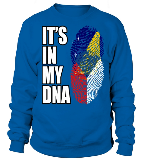 Tokelauan And Czech Mix Heritage DNA Flag Sweatshirt Unisex