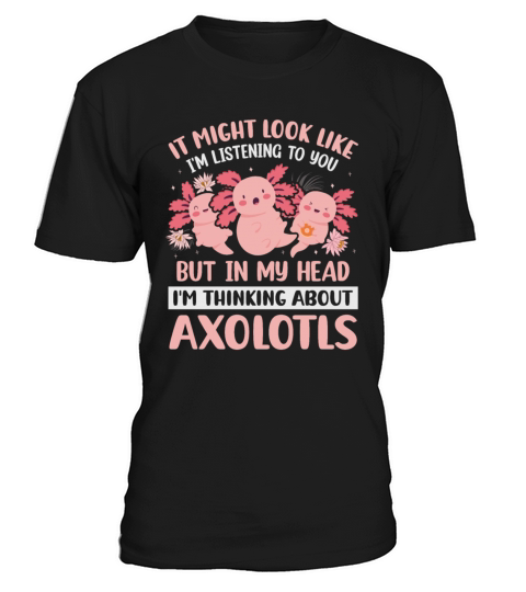 Axolotl Anime Cute Salamander Kawaii Animal Fish T-Shirt Unisex