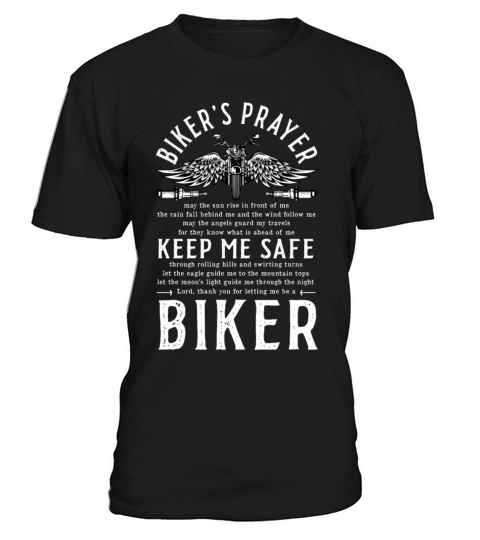 Bikers Prayer Vintage Motorcycle Motorcycling T-Shirt Unisex