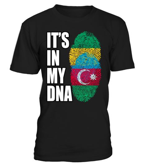 Gambian And Azerbaijani Mix Heritage DNA Flag T-Shirt Unisex