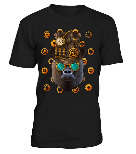 Steampunk Gorilla Medieval Victorian Steam Powered T-Shirt Unisex