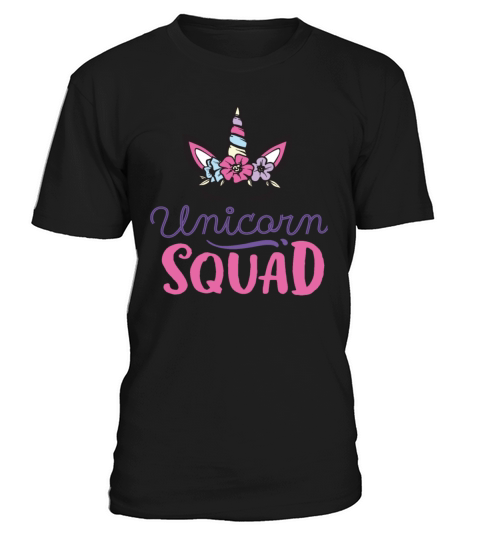 Unicorn Squad Coloured Unicorns Protection Support T-Shirt Unisex