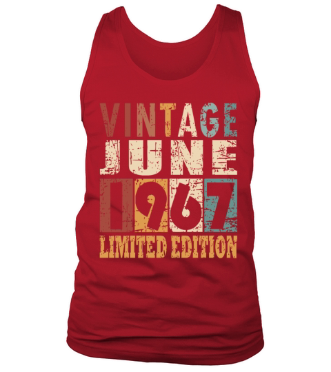1967 vintage born in June gift Tank Top Unisex