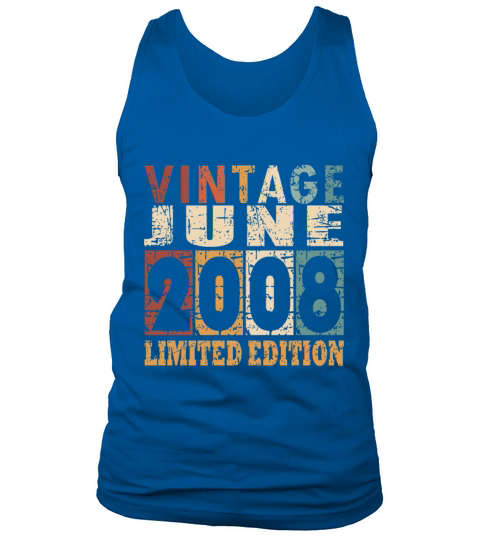 2008 vintage born in June gift Tank Top Unisex