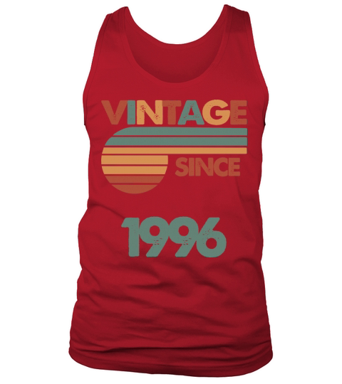 26th Vintage Birthday 1996 Tank Top Unisex
