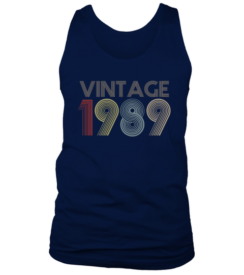 30th Birthday Gift Idea Vintage 1989 Tank Top Unisex