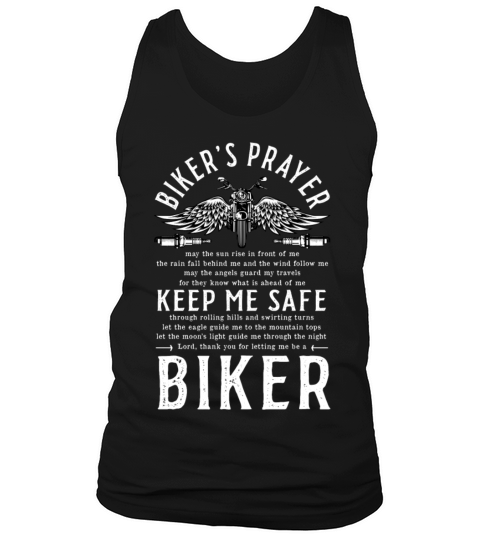 Bikers Prayer Vintage Motorcycle Motorcycling Tank Top Unisex