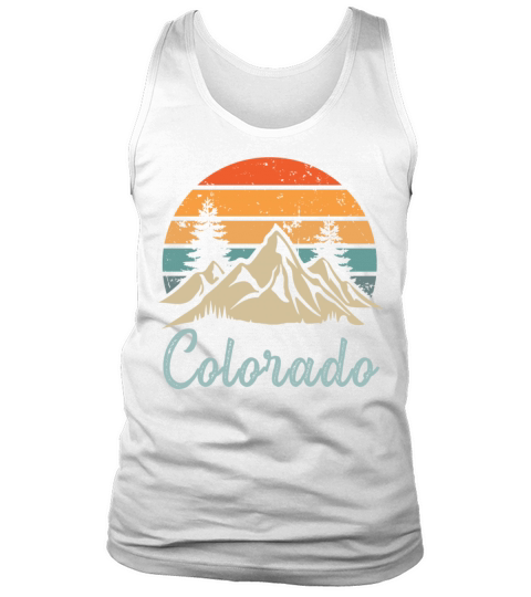 Colorado Retro Vintage Mountain Sunset Outdoors Wi Tank Top Unisex