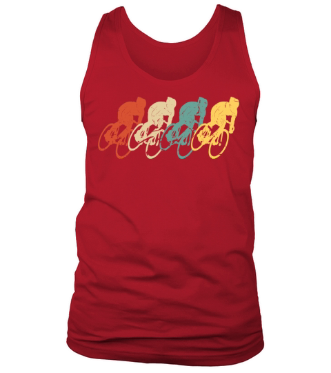 Cycling Vintage Retro 70s 80s Bicycle Cyclist Tank Top Unisex