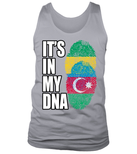 Gambian And Azerbaijani Mix Heritage DNA Flag Tank Top Unisex