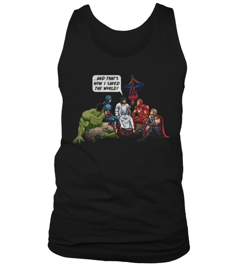 JESUS AND SUPERHEROES Tank Top Unisex
