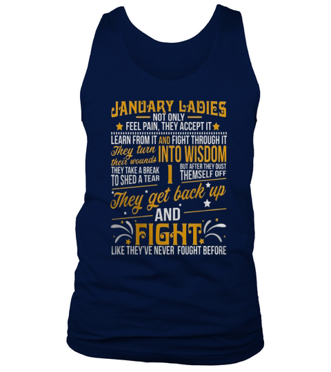 Ladies are born in January T-shirt Capricorn Pride Tank Top Unisex