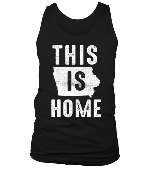 Map America US State Flag This Home Iowa Tank Top Unisex