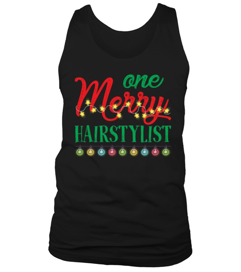 One Merry Hairstylist Funny Christmas Tank Top Unisex