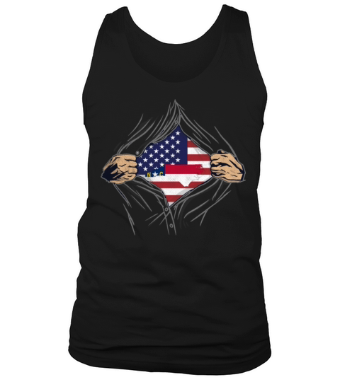 Rip Reveal America State Flag North Carolina Tank Top Unisex