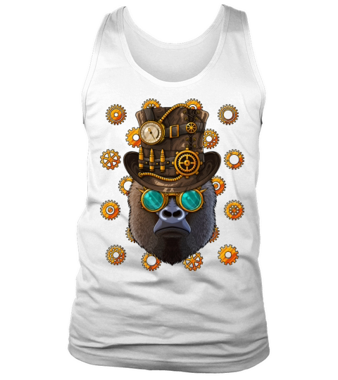 Steampunk Gorilla Medieval Victorian Steam Powered Tank Top Unisex