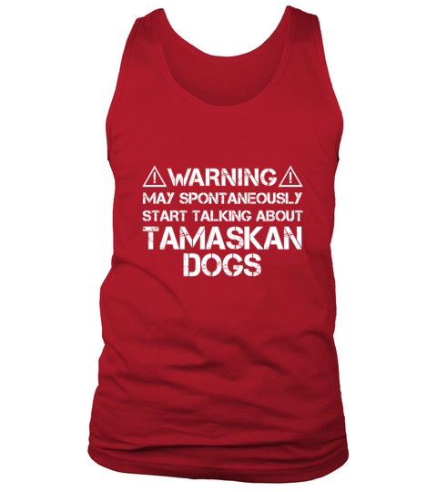 Tamaskan Dog Warning Tank Top Unisex