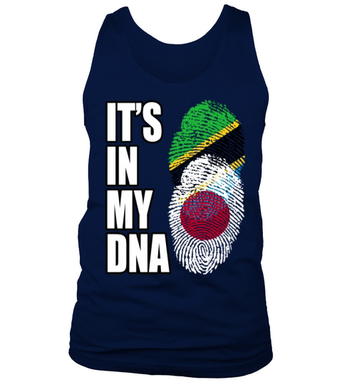 Tanzanian And Japanese Vintage Heritage DNA Flag Tank Top Unisex