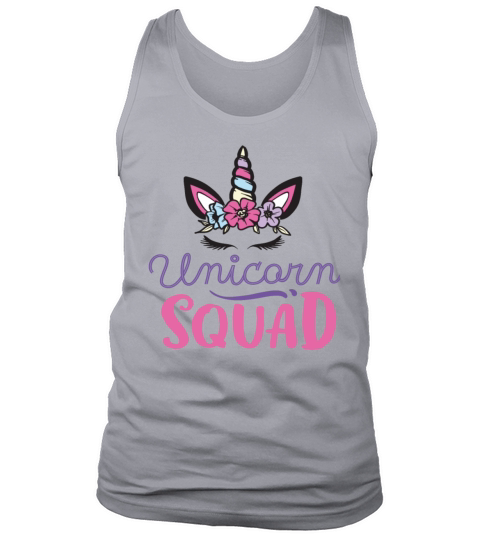 Unicorn Squad Coloured Unicorns Protection Support Tank Top Unisex