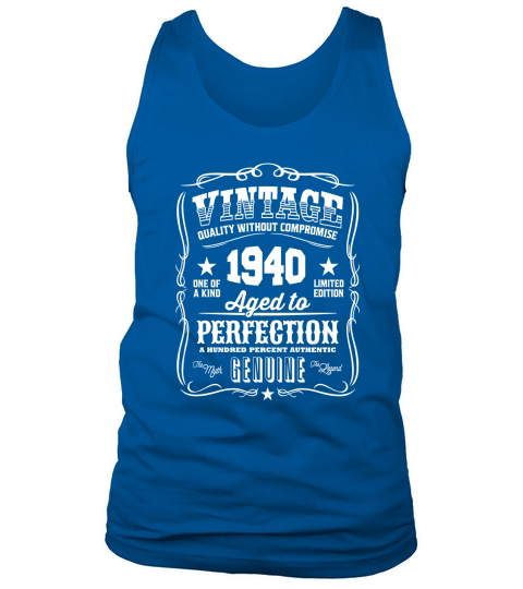 Vintage 1940 Aged to Perfection Tank Top Unisex