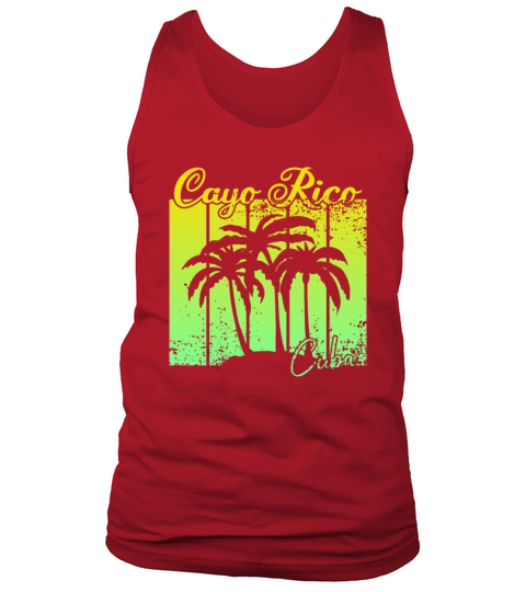 vintage Cayo Rico Cuba sunset Tank Top Unisex