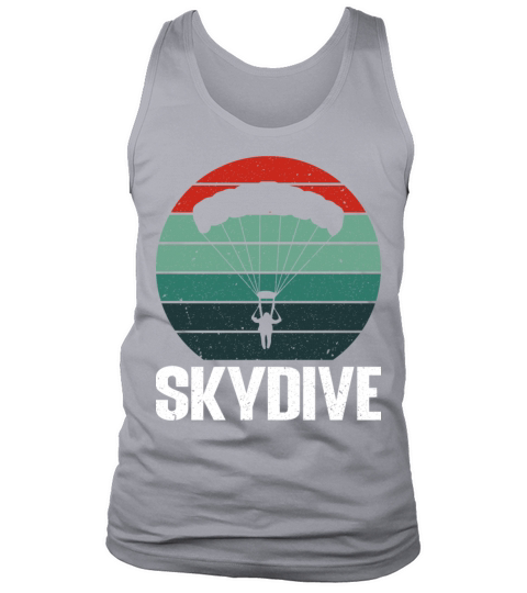 Vintage retro skydiving graphic design for skydive Tank Top Unisex