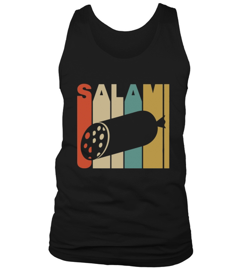 Vintage Style Salami Silhouette T-Shirt Tank Top Unisex