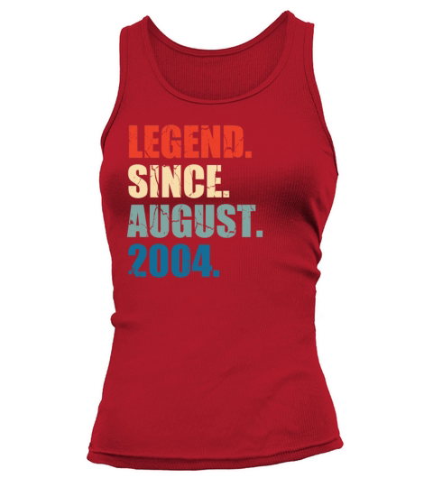 18 Years Old Legend Since August 2004 18th Birth Tank top Woman