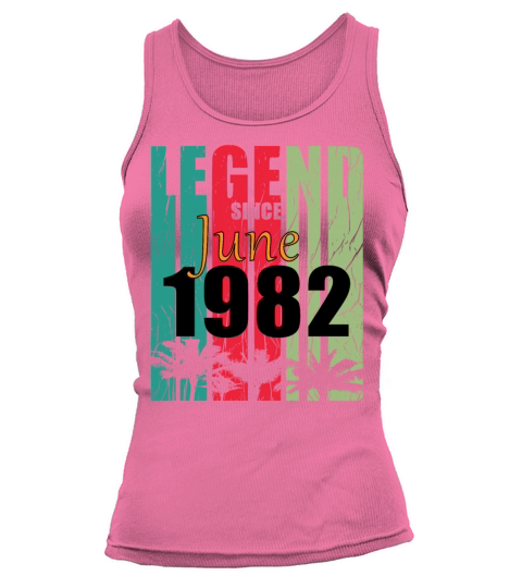 1982 vintage born in June gift Tank top Woman
