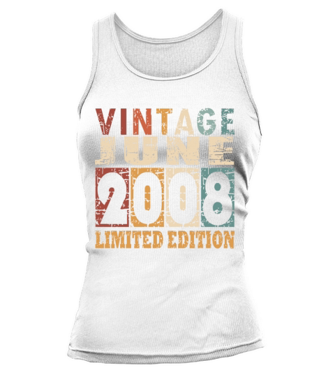 2008 vintage born in June gift Tank top Woman