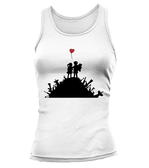 Banksy Blur Cover Graffiti Tank top Woman
