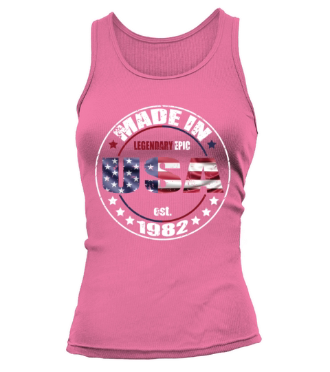 Birthday Saying Born USA 1982 Tank top Woman