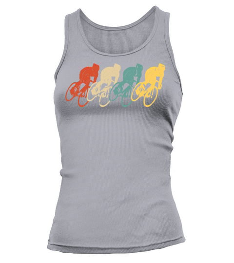 Cycling Vintage Retro 70s 80s Bicycle Cyclist Tank top Woman