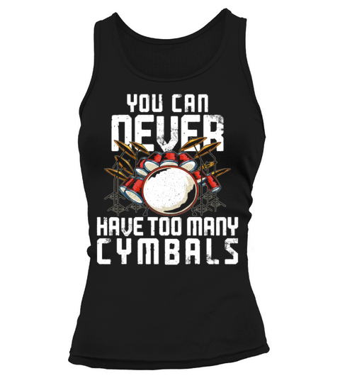 Drummer Drum Set Cymbal Vintage Tank top Woman