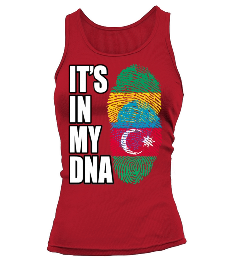 Gambian And Azerbaijani Mix Heritage DNA Flag Tank top Woman