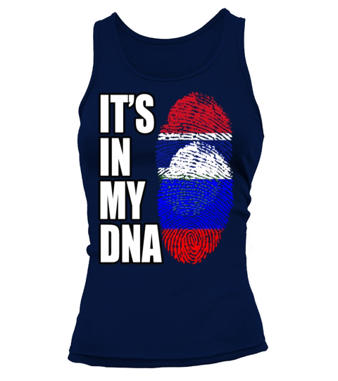 Gambian And Russian Mix Heritage DNA Flag Tank top Woman