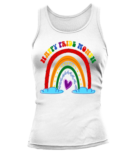 Happy Pride Month Gay Boho Rainbow Tank top Woman