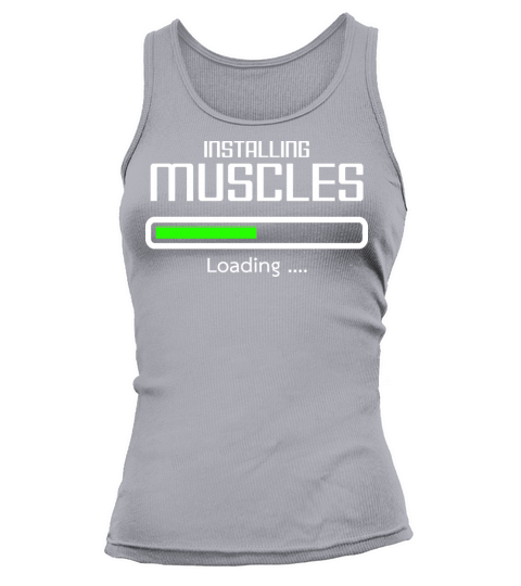 Installing Muscles Loading Fitness Bodybuilding Tank top Woman