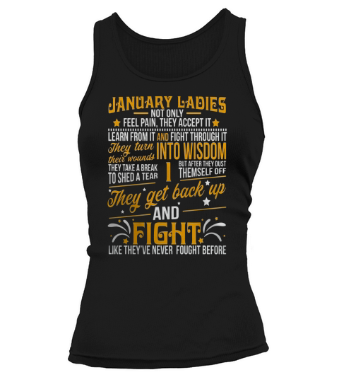 Ladies are born in January T-shirt Capricorn Pride Tank top Woman