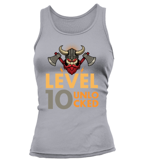 Level 10 Unlocked Video Game Vintage Viking Tank top Woman