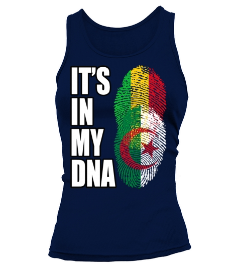 Malian And Algerian Mix Heritage DNA Flag Tank top Woman