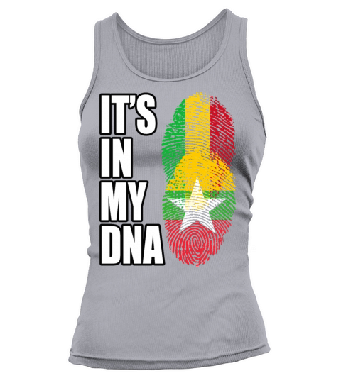 Malian And Burmese Mix Heritage DNA Flag Tank top Woman