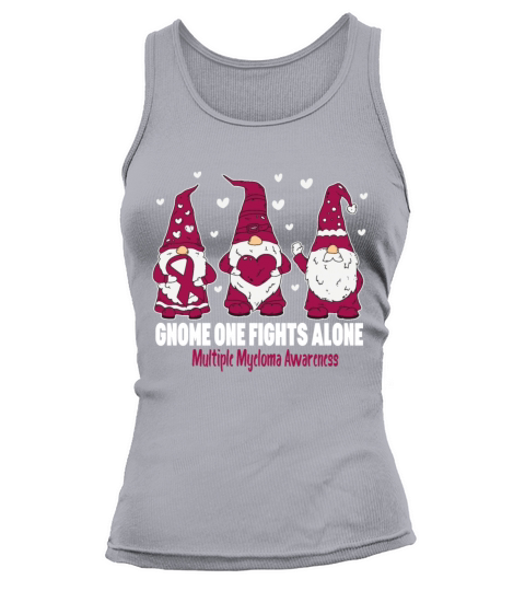 Multiple Myeloma Awareness Shirt Burgundy Ribbon Tank top Woman