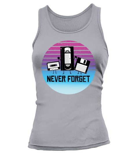 Never Forget Funny Vintage Cassette Tape Tank top Woman